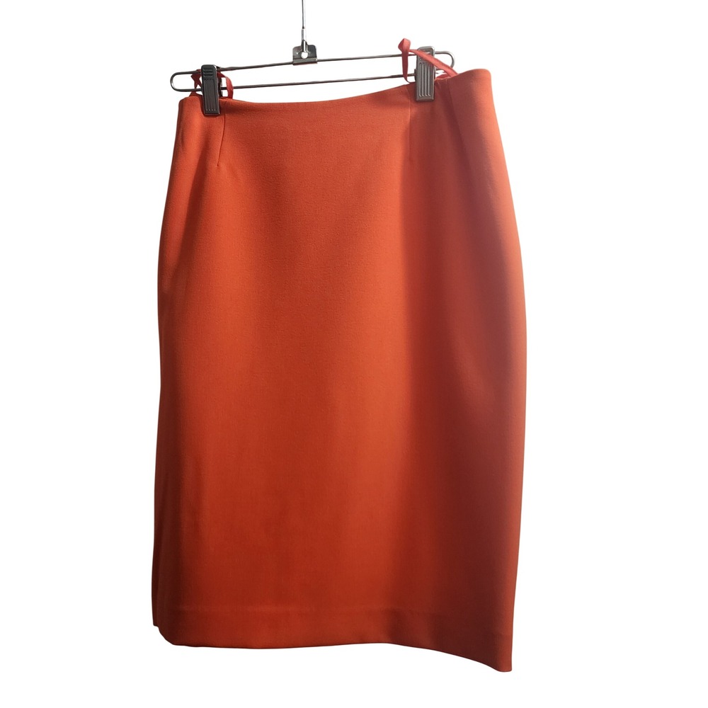 Kasper Orange Pencil Skirt